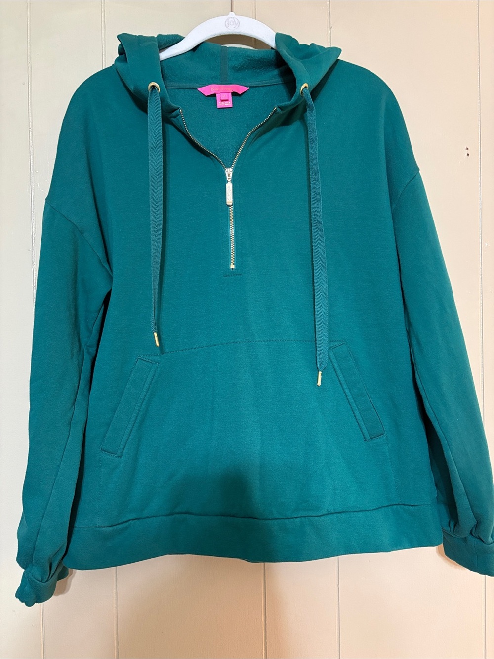 Lily Pulitzer Hooded Quarter Zip Top